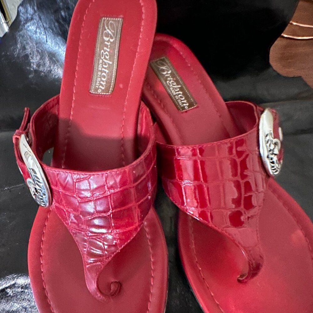 Brighton Lark Red Sandals